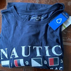 Nautica Navy Blue Graphic T-Shirt